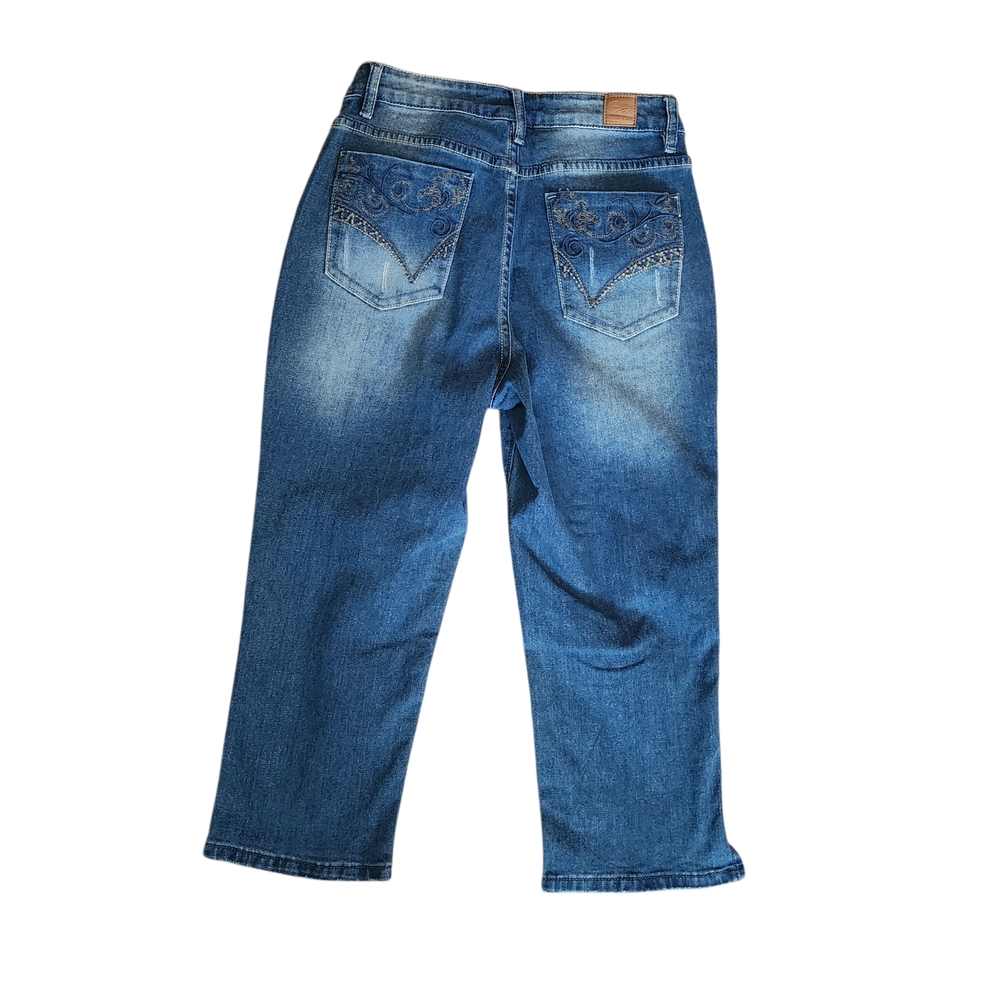 Blue Button-Fly Jeans - Picture 2 of 2